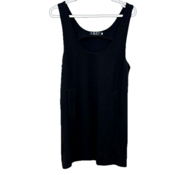 L.B.P.Y Dresses & Skirts - L.B.P.Y Black Classic Corpo Uniform Pinafore Pockets Midi Size M